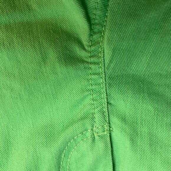 TALBOTS Women’s Cropped Capri Jeans Size 6P Inseam 21” Green Signature Flare - Picture 8 of 8